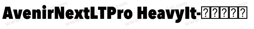 AvenirNextLTPro HeavyIt字体转换